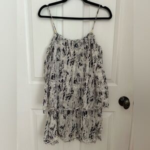 Heidi Klein Black & White Cheesecloth Beach Cover Up- Sz S